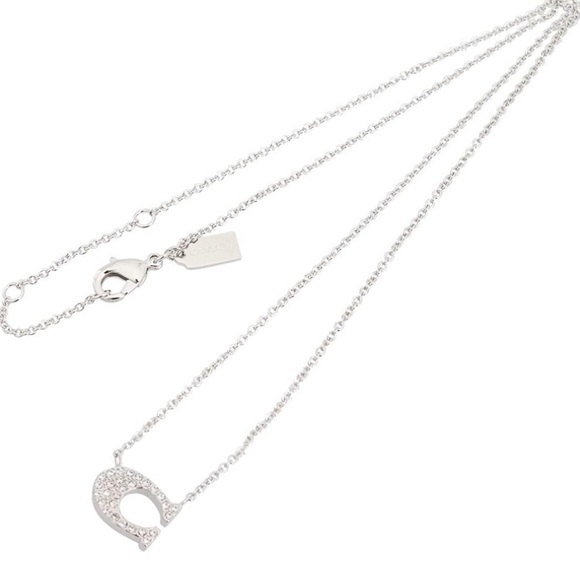 Coach Pave Signature C Necklace, Women's 91433 silver - Picture 7 of 11